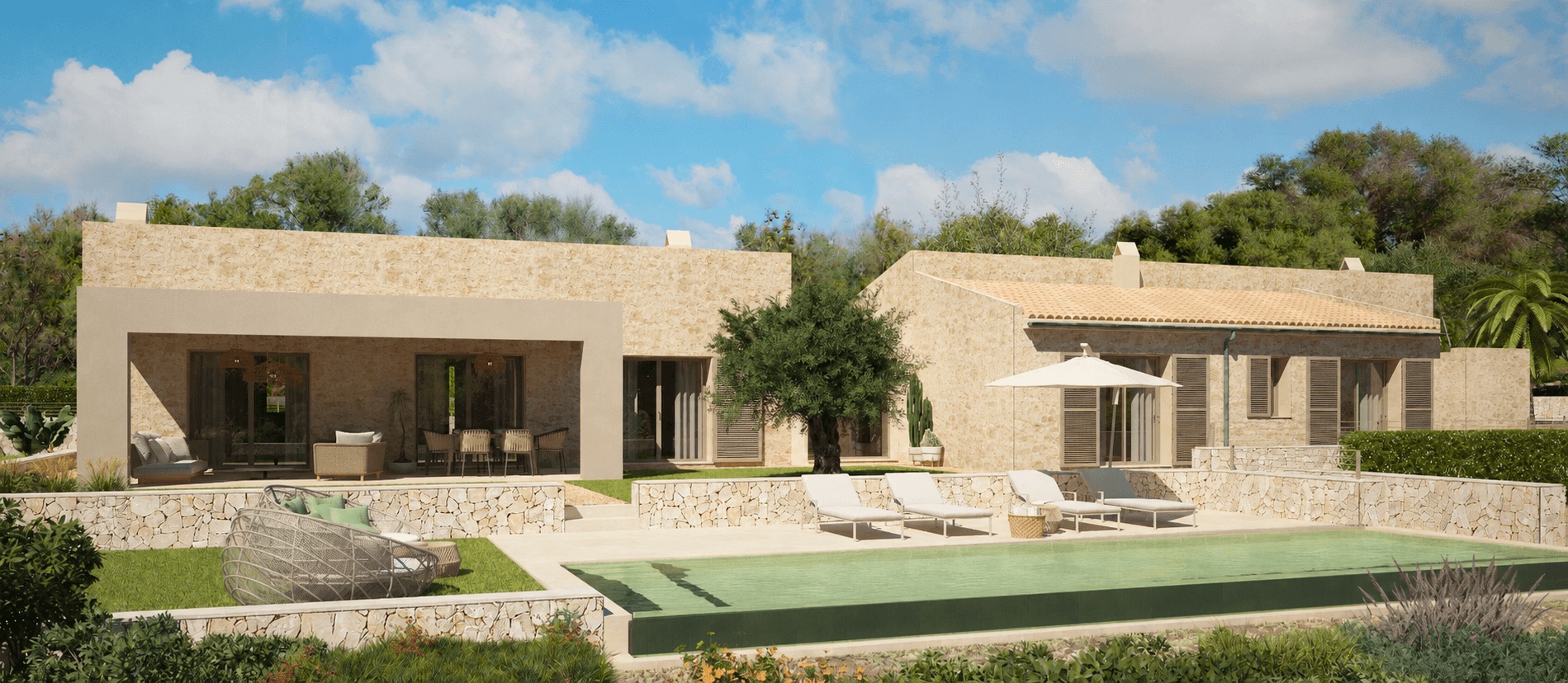 SANT LLORENÇ DES CARDASSAR: Baugrundstück mit genehmigtem Finca-Projekt in Son Negre bei Sant Llorenç — Sant Llorenç