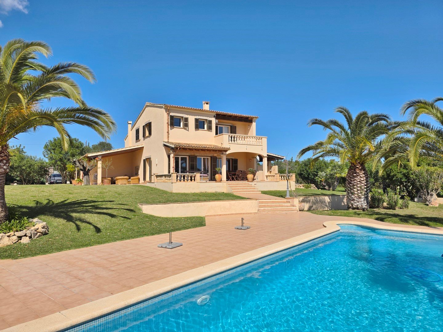 PORTO COLOM: Herrliche Meerblick-Finca in ruhiger, bevorzugter Lage — Porto Colom