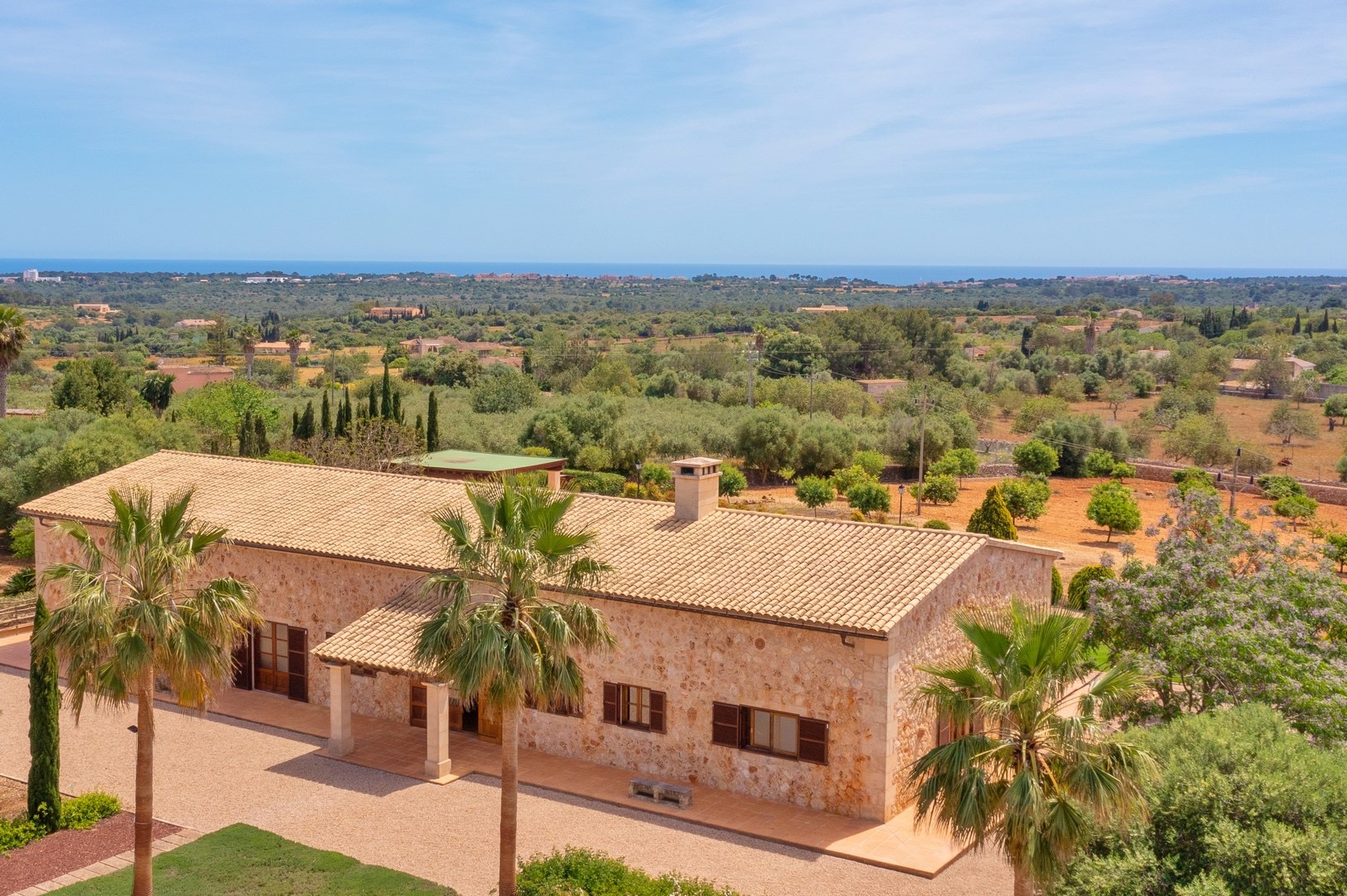 PORTO CRISTO: Exklusive Naturstein-Finca mit herrlichem Panoramablick und luxuriöser Ausstattung in bevorzugter Lage — Porto Cristo